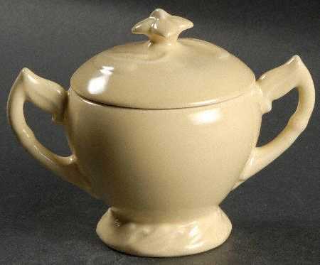 Native California Yellow Sugar Bowl & Lid