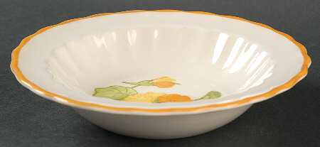 Nasturtium Rim Fruit/Dessert (Sauce) Bowl