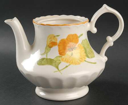 Nasturtium Teapot No Lid
