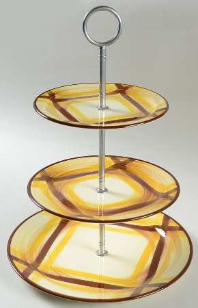 Organdie 3-Tiered Serving Tray (DP, SP, BB)