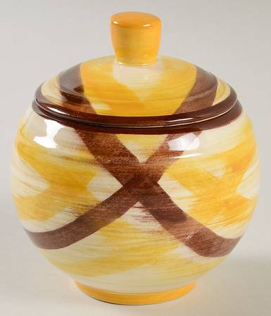 Organdie Sugar Bowl & Lid
