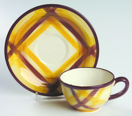 Organdie Flat Demitasse Cup & Saucer Set