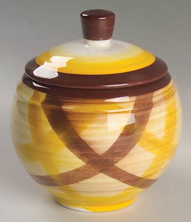 Organdie Sugar Bowl & Lid