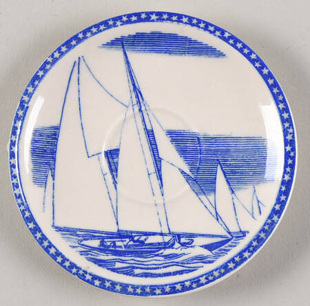 Our America Blue Saucer