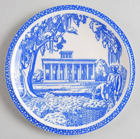 Our America Blue Salad Plate