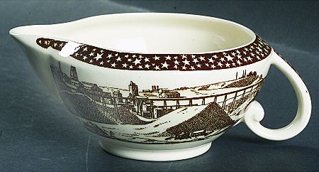 Our America Brown Open Sauce Boat
