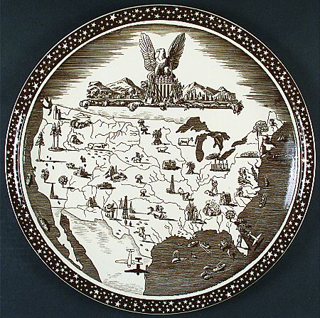 Our America Brown 16" Chop Plate (Round Platter)