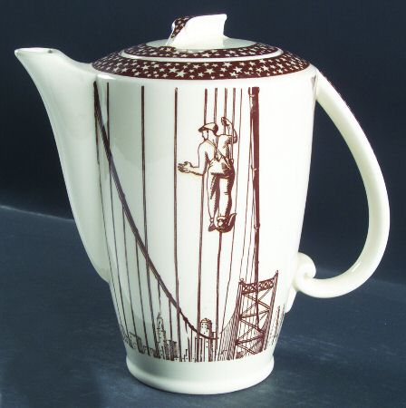 Our America Brown Coffee Pot & Lid