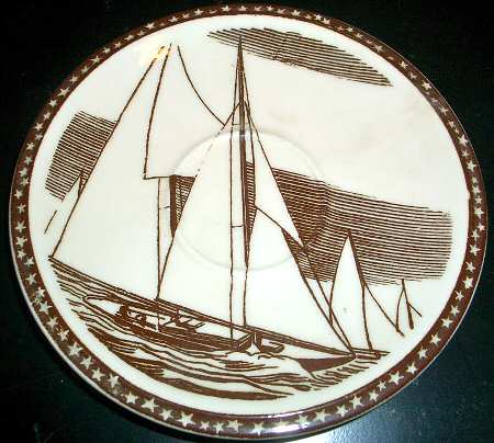 Our America Brown Saucer for Demitasse Cup