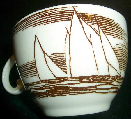 Our America Brown Flat Demitasse Cup