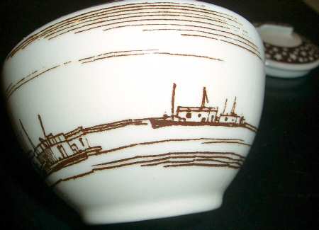 Our America Brown Individual Sugar Bowl & Lid