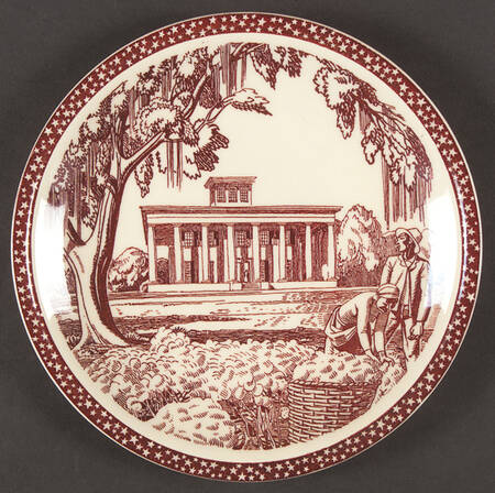 Our America Maroon Salad Plate