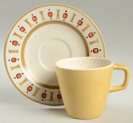 Palm Springs Flat Cup & Saucer Set