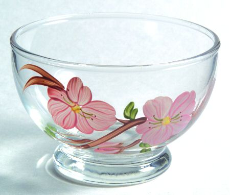 Peach Blossom Glassware Sherbet