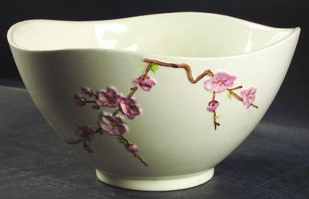 Peach Blossom 12" Large Salad Serving Bowl