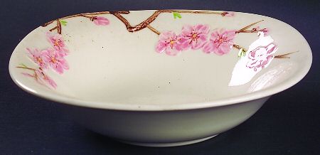 Peach Blossom 9" Round Vegetable Bowl