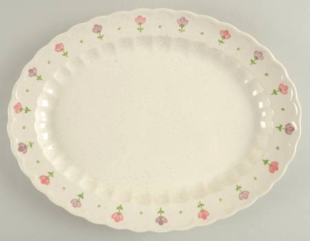 Pink Lady 13" Oval Serving Platter