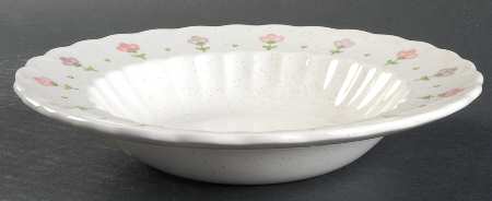 Pink Lady Rim Soup Bowl