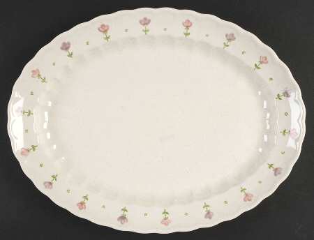 Pink Lady 14" Oval Serving Platter