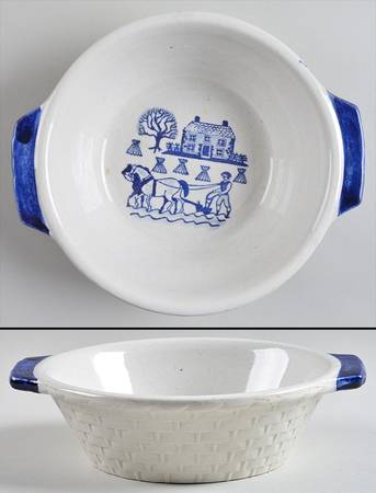 Provincial Blue 8" Round Vegetable Bowl