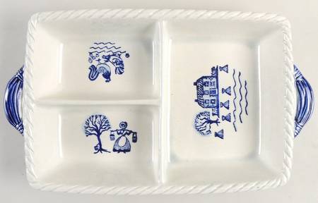Provincial Blue 3-Part Relish