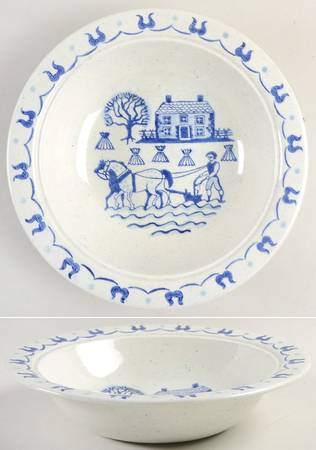 Provincial Blue 10" Round Vegetable Bowl