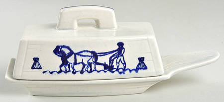 Provincial Blue 1/4 Lb Covered Butter