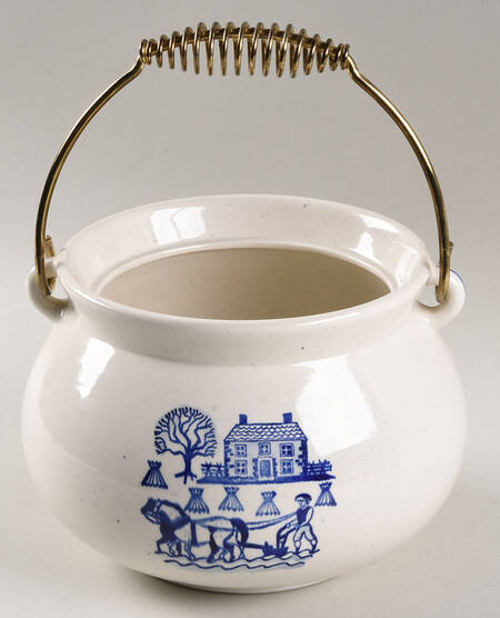 Provincial Blue Kettle Casserole No Lid