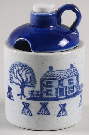 Provincial Blue Jam/Mustard & Lid