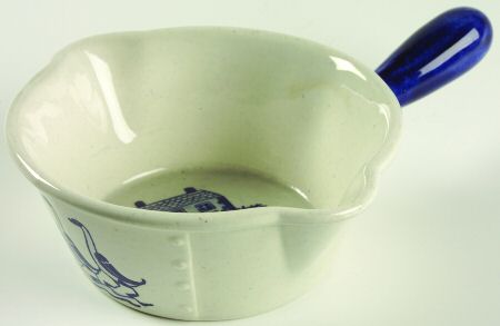 Provincial Blue Round Gravy Boat
