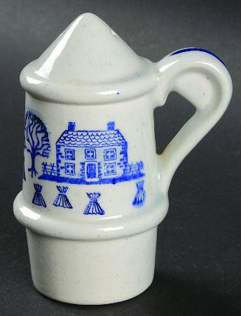 Provincial Blue Condiment Set, Salt Only