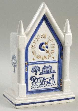 Provincial Blue Steeple Clock