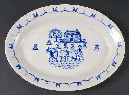 Provincial Blue 11" Oval Serving Platter