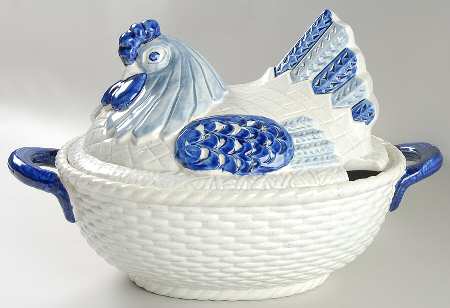 Provincial Blue Tureen &  Lid