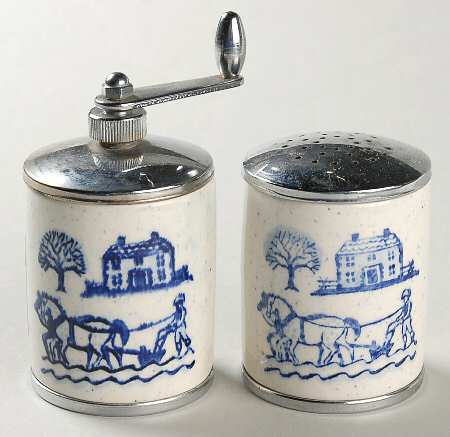Provincial Blue Salt Mill & Pepper Mill Set