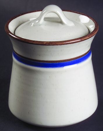 Primary Blue Sugar Bowl & Lid