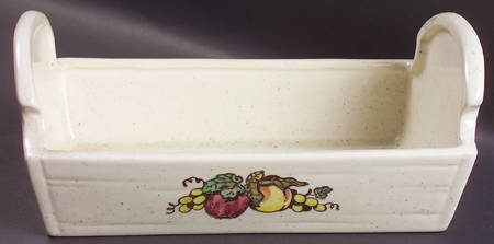 Provincial Fruit Green Bread Tray by Metlox - Poppytrail - Vernon