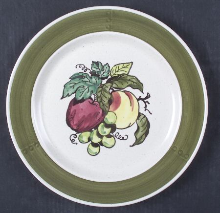 Provincial Fruit Green 12" Chop Plate (Round Platter)