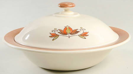 Provincial Flower Round Covered Vegetable