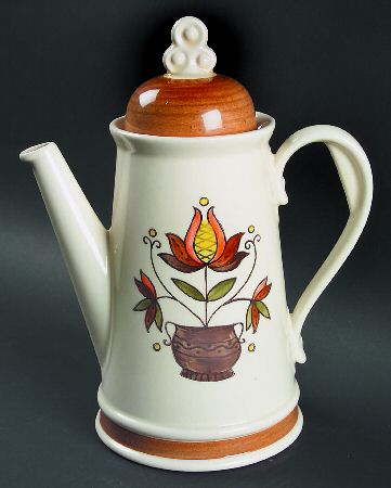 Provincial Flower Coffee Pot & Lid