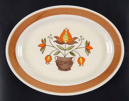 Provincial Flower 13" Oval Serving Platter