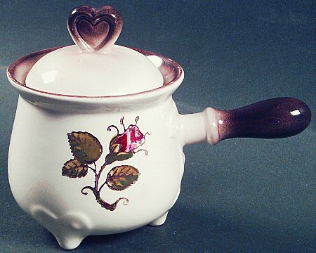 Provincial Rose Sugar Bowl & Lid