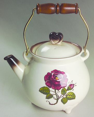 Provincial Rose Teapot & Lid