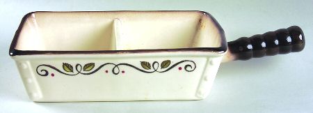 Provincial Rose Rectangular Divided Vegetable Bowl