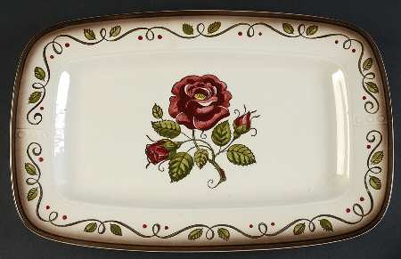 Provincial Rose 14" Oval Serving Platter