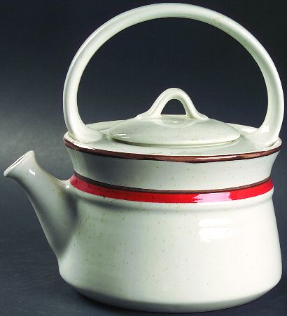 Primary Red Teapot & Lid