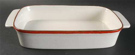 Primary Red 15" Rectangular Baker