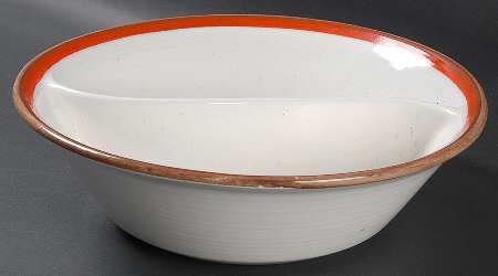 Primary Red 9" Round Divided Vegetable Bowl