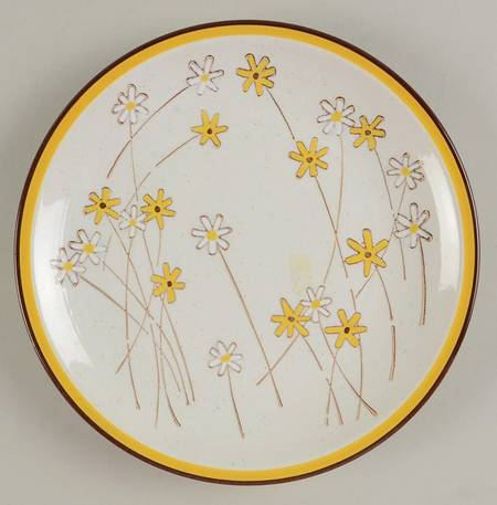 Primary Yellow Daisies Salad Plate