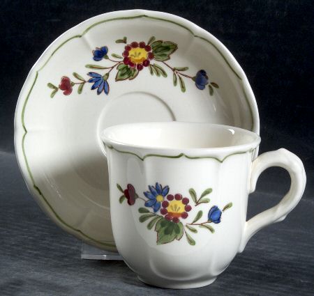 Quail Ridge Flat Cup & Saucer Set